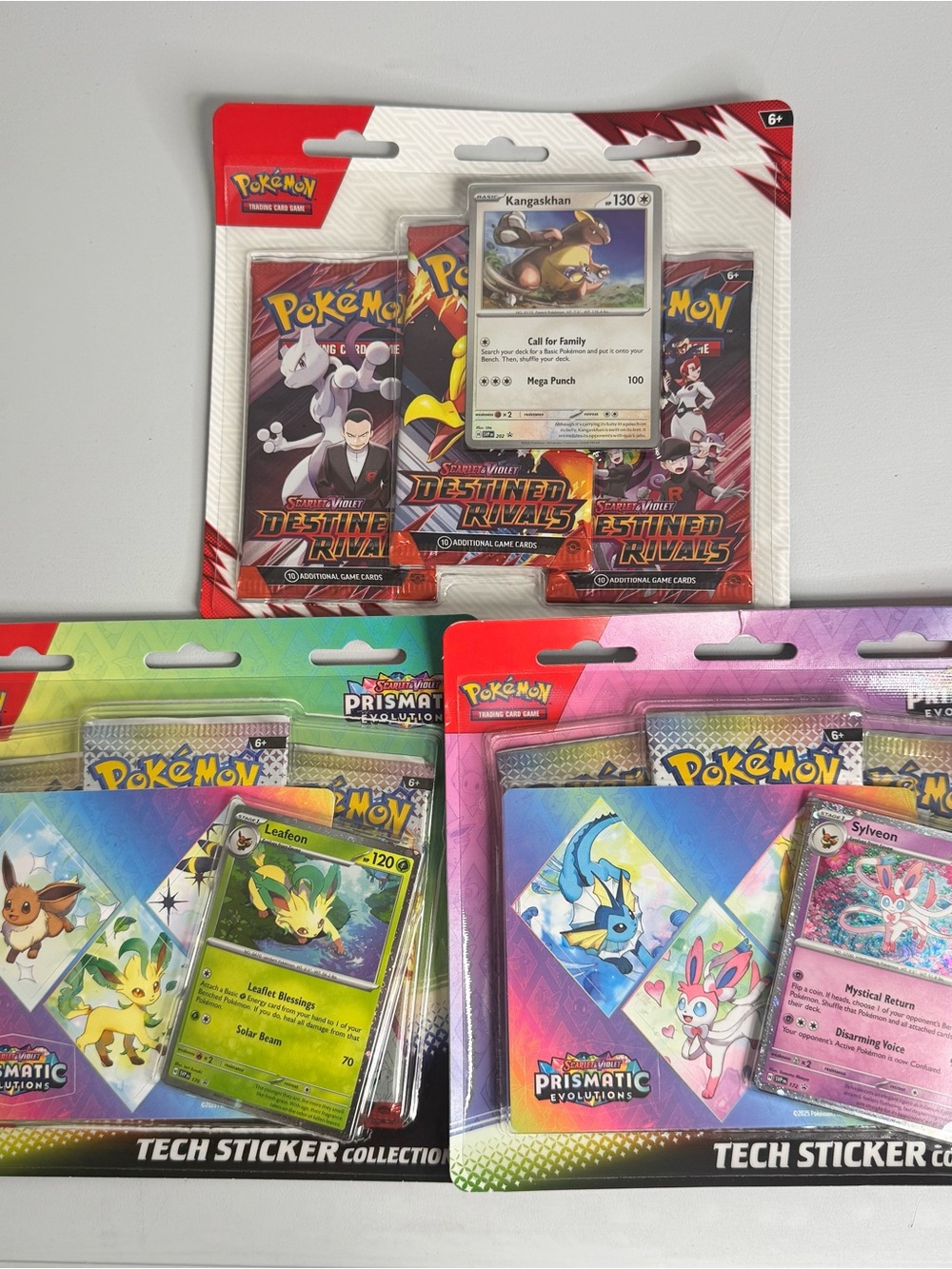 Pokémon Card Sealed Blisters Lot of 3